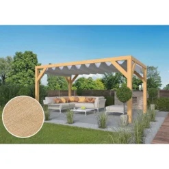 Schuifzeil Zandbeige 300x500cm