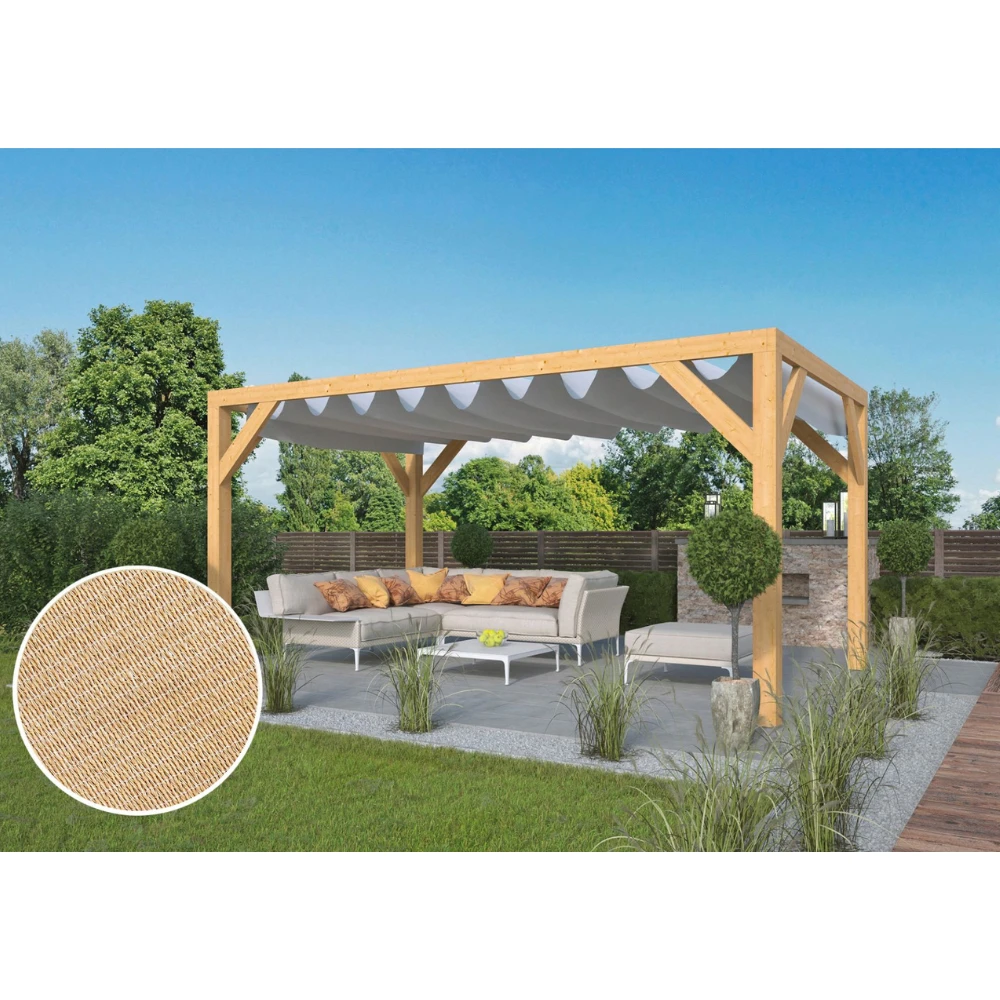 Schuifzeil Zandbeige 300x500cm 1 Schuifzeil Zandbeige 300x500cm