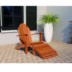 Voetenbank Voor Stoel Relax Hardhout 57.5x55x31