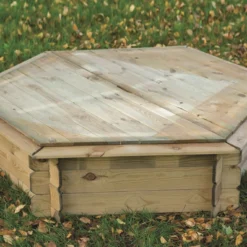 Zandbak Zeskant Met Deksel 175x175cm