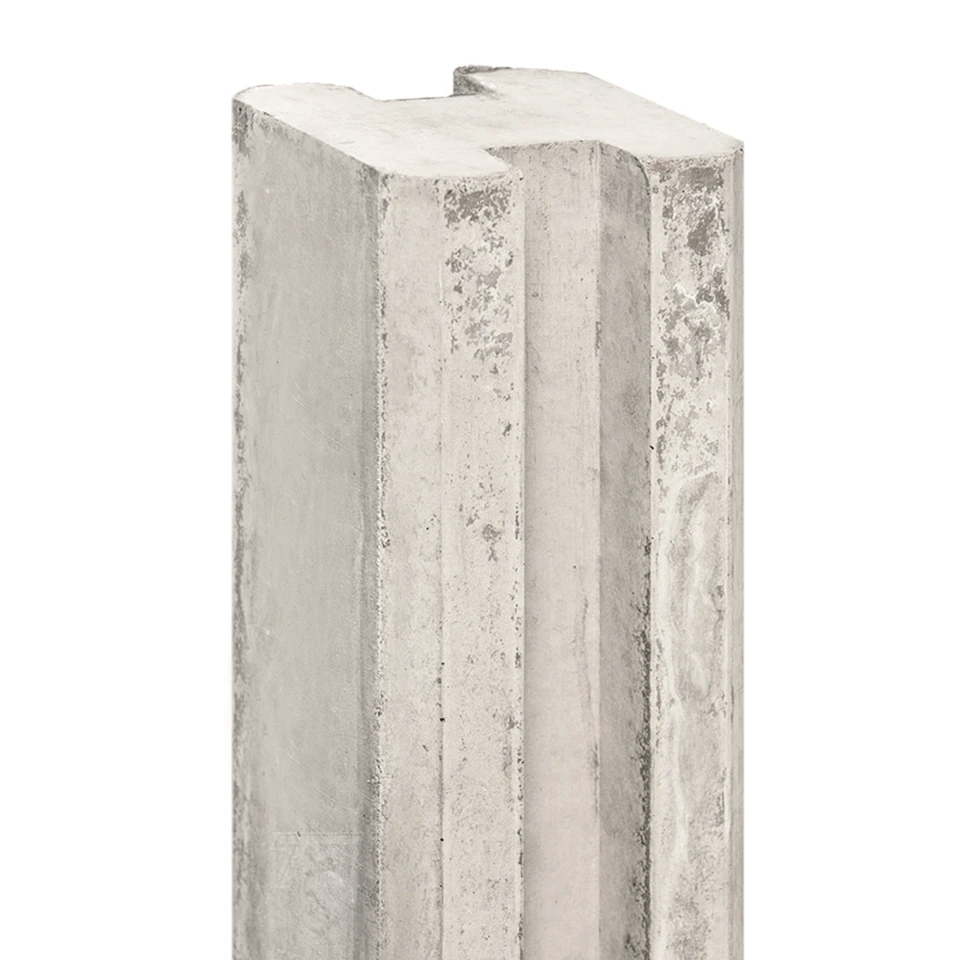 Berton©-sleufpaal Wit/grijs 11.5×11.5x316cm 1 Berton©-sleufpaal Wit/grijs 11.5×11.5x316cm