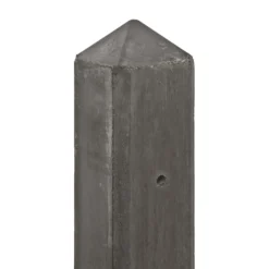 Berton©-motiefpaal Antraciet, Diamantkop 10x10x280cm Hoekmodel