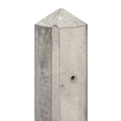 Berton©-motiefpaal Wit/grijs, Diamantkop 10x10x280cm