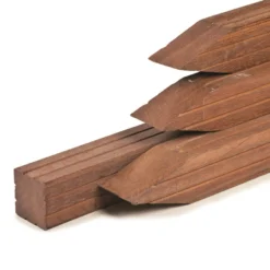 Paal Hardhout Met Punt 6.5×6.5x150cm