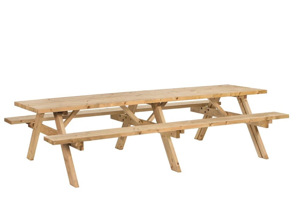 Picknicktafel Geïmpregneerd Hout 300x154x74 2 Picknicktafel Geïmpregneerd Hout 300x154x74 - Afbeelding 2