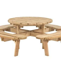 Picknicktafel Rond Geïmpregneerd Vuren 219×73 3 Picknicktafel Rond Geïmpregneerd Vuren 219×73 -Goedkope Natuur Plek Winkel 30x0013 P01