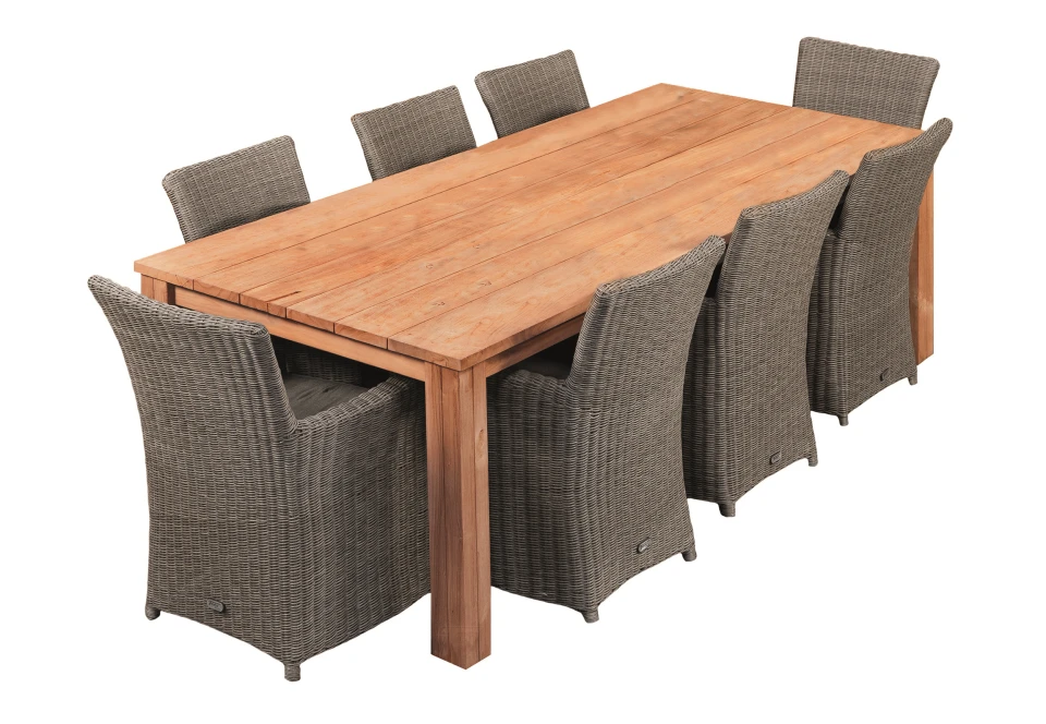 Tuintafel Rustiek Teak 300x100x78 1 Tuintafel Rustiek Teak 300x100x78