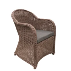 Wicker Luxe Stoel Lawrence Licht Bruin