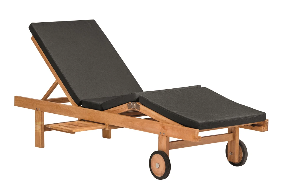 Lounger Wembley Teak 200x65x35 (excl. Kussen) 2 Lounger Wembley Teak 200x65x35 (excl. Kussen) - Afbeelding 2