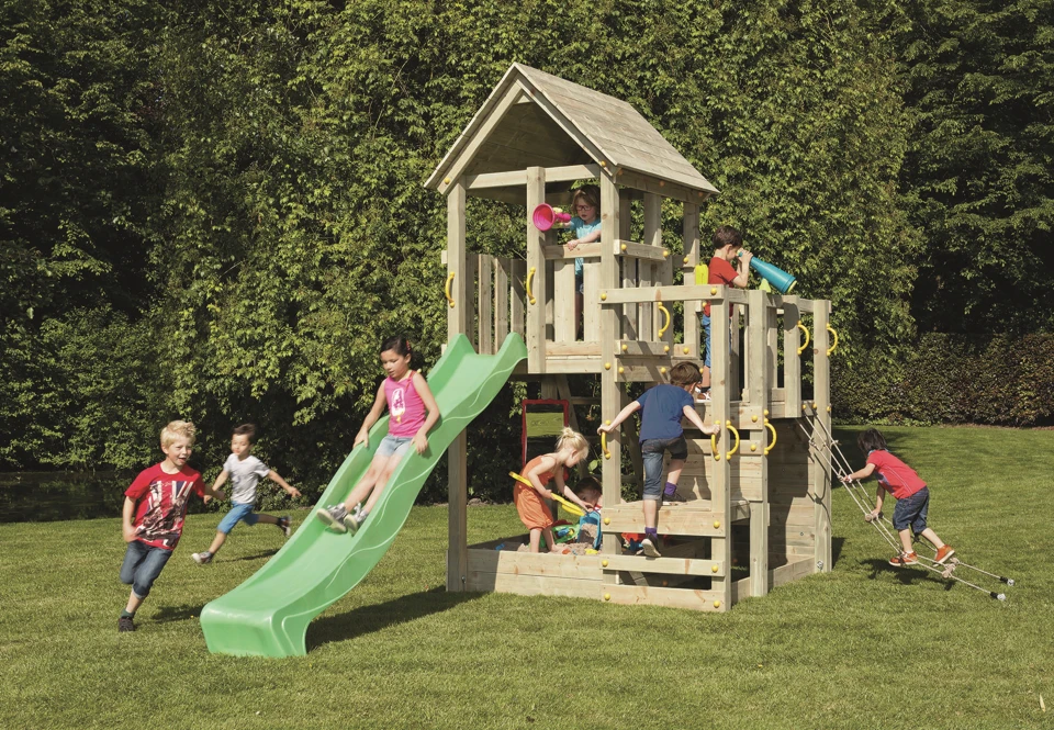 Houtpakket Penthouse Met Palen 8.8×8.8cm 1 Houtpakket Penthouse Met Palen 8.8×8.8cm