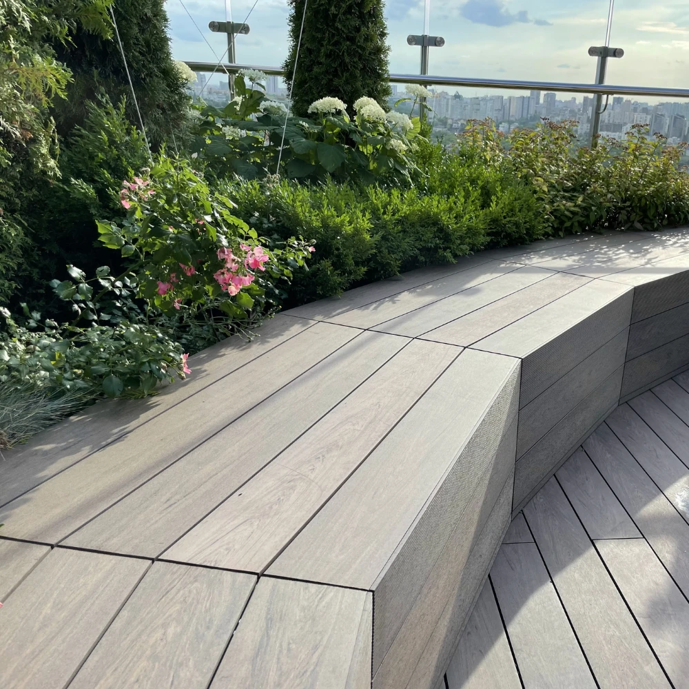 +Garden Composiet WPC Vlonderplank Wenge 300cm 5 +Garden Composiet WPC Vlonderplank Wenge 300cm - Afbeelding 5