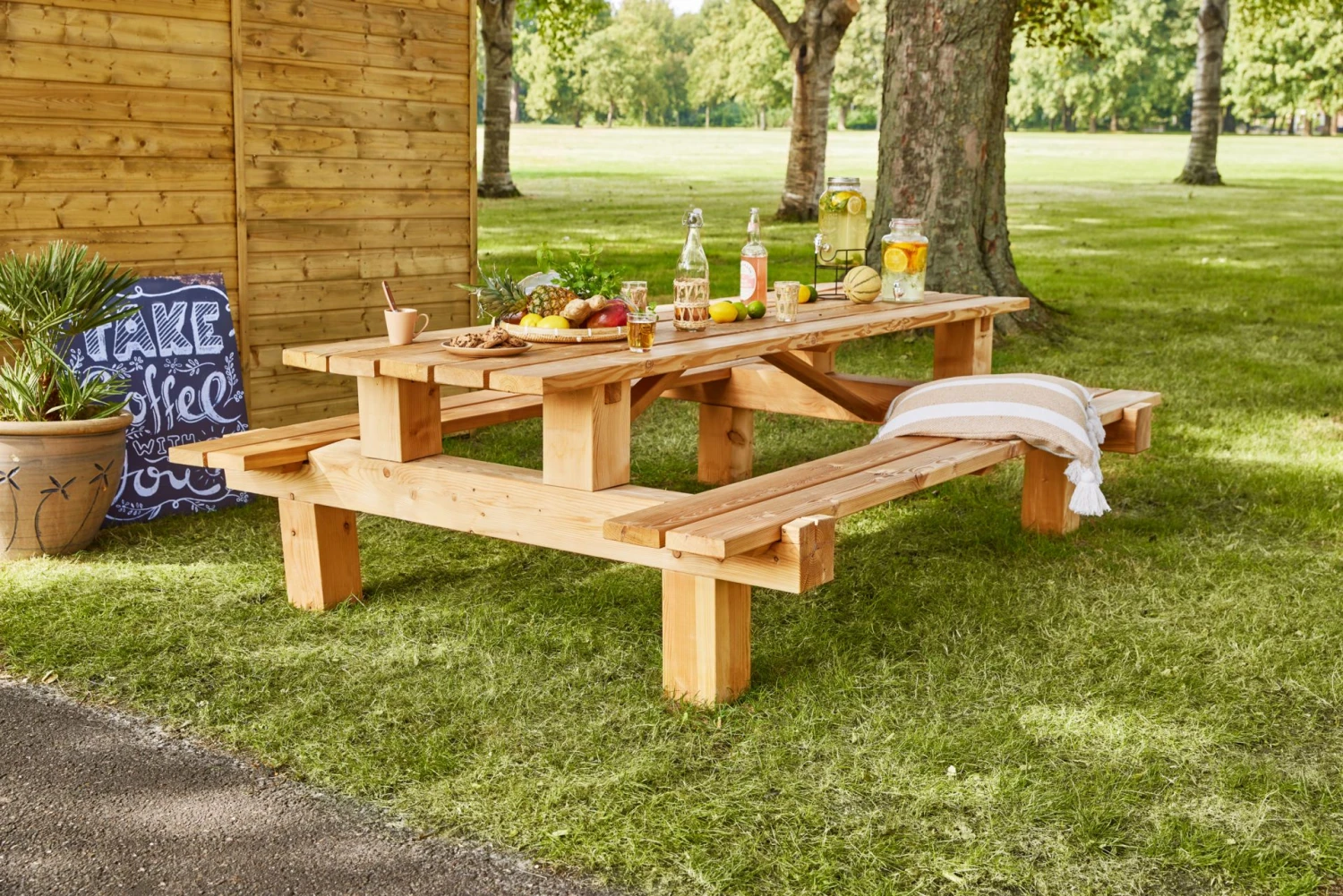 Picknicktafel Boss Lariks/douglas 250×180 3 Picknicktafel Boss Lariks/douglas 250×180 - Afbeelding 3
