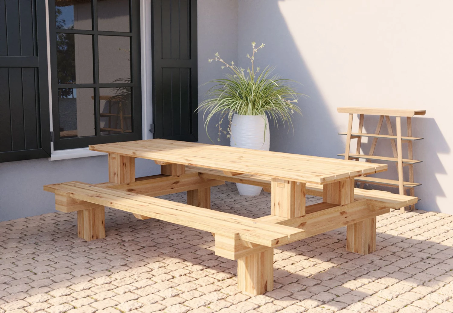 Picknicktafel Boss Lariks/douglas 250×180 1 Picknicktafel Boss Lariks/douglas 250×180