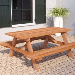 Picknicktafel Comfort Hardhout 180x160x75
