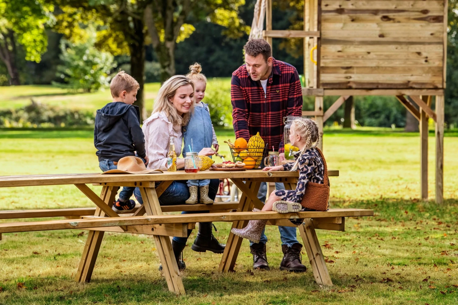 Picknicktafel Geïmpregneerd Hout 300x154x74 4 Picknicktafel Geïmpregneerd Hout 300x154x74 - Afbeelding 4