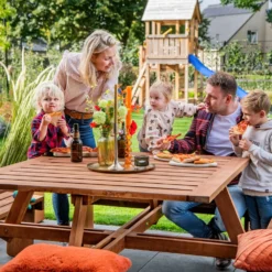 Picknicktafel Vierkant Hardhout 210x210x75 5 Picknicktafel Vierkant Hardhout 210x210x75 -Goedkope Natuur Plek Winkel Picknicktafel vierkant 3