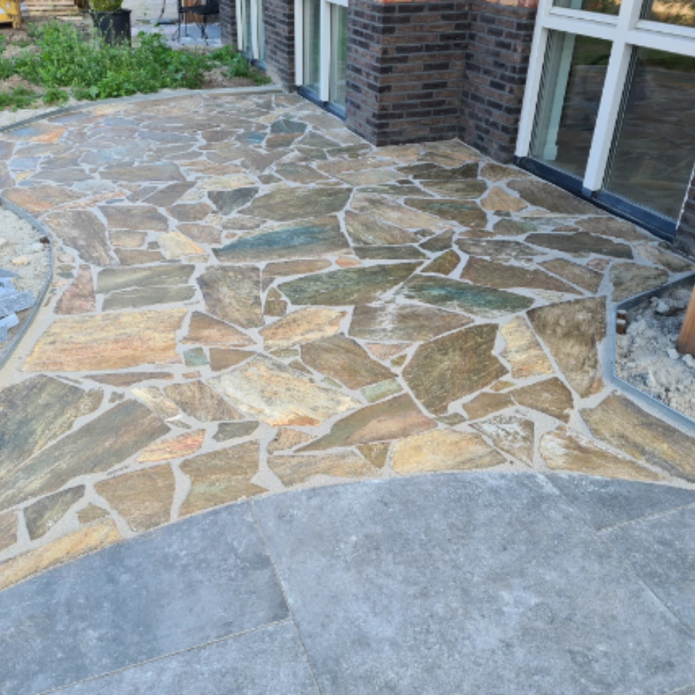 +Garden Flagstones Kavala Brown Kwartsiet 3/5 Cm Dik P/M² 2 +Garden Flagstones Kavala Brown Kwartsiet 3/5 Cm Dik P/M² - Afbeelding 2