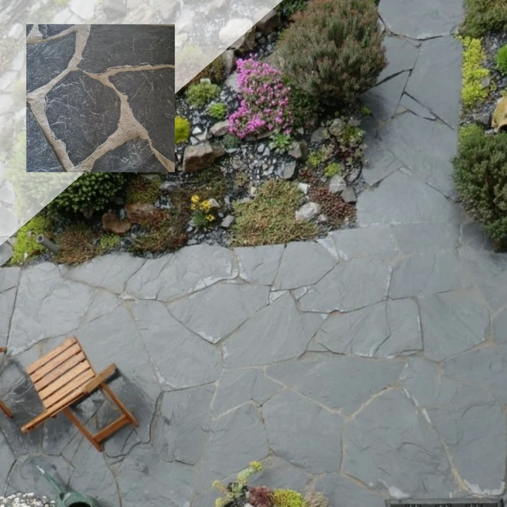 +Garden® Flagstones Black Karistos 20-35mm P/M² 1 +Garden® Flagstones Black Karistos 20-35mm P/M²