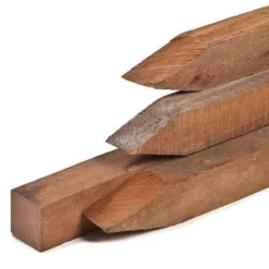 +Garden® Paal Hardhout Met Punt 6.0×6.0x275cm